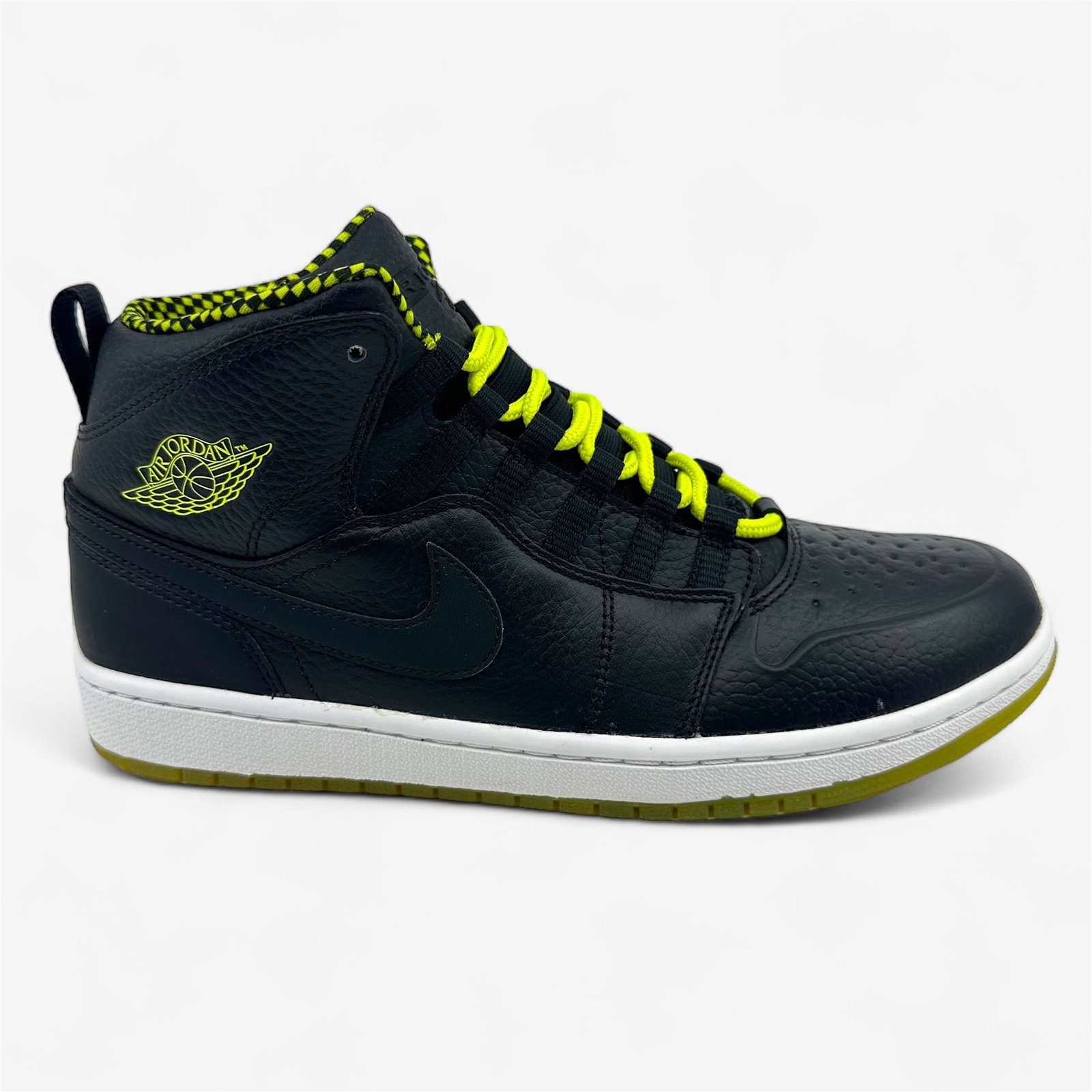 Jordan Air Jordan 1 Retro 94 Black Venom Green Mens Athletic Sneaker