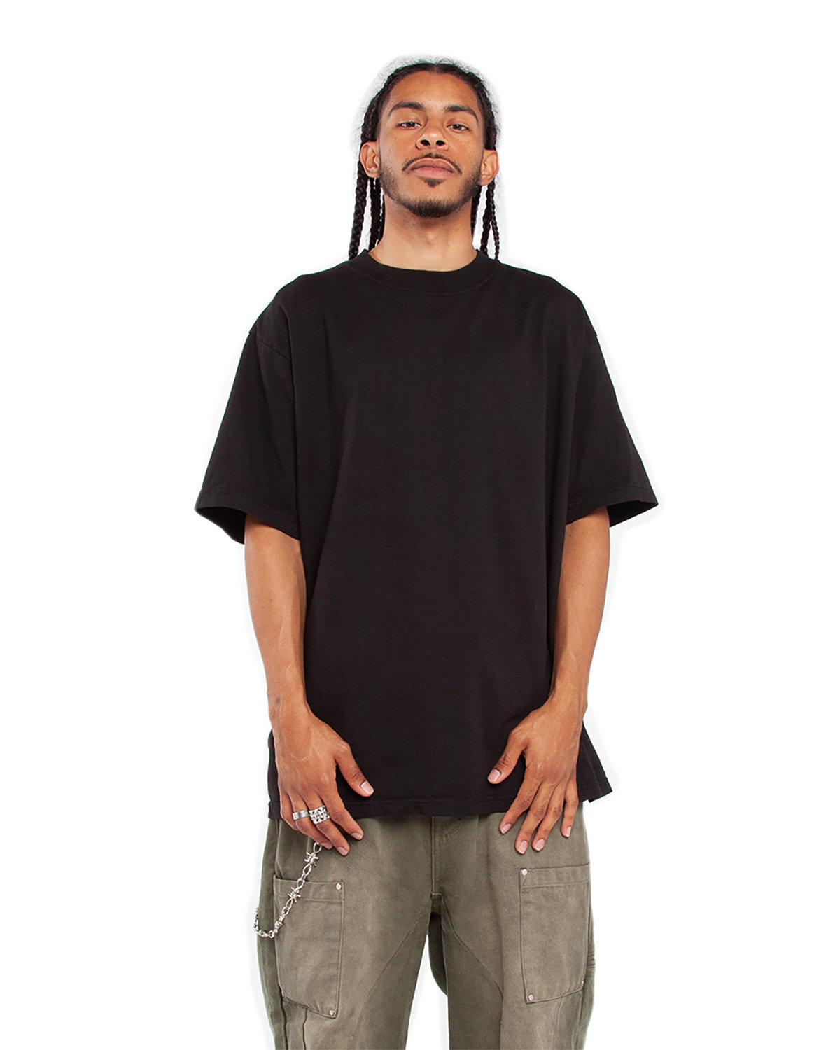 Shaka Wear SHGD Unisex 100% Cotton Garment-Dyed Crewneck Stylish Plain T-Shirt