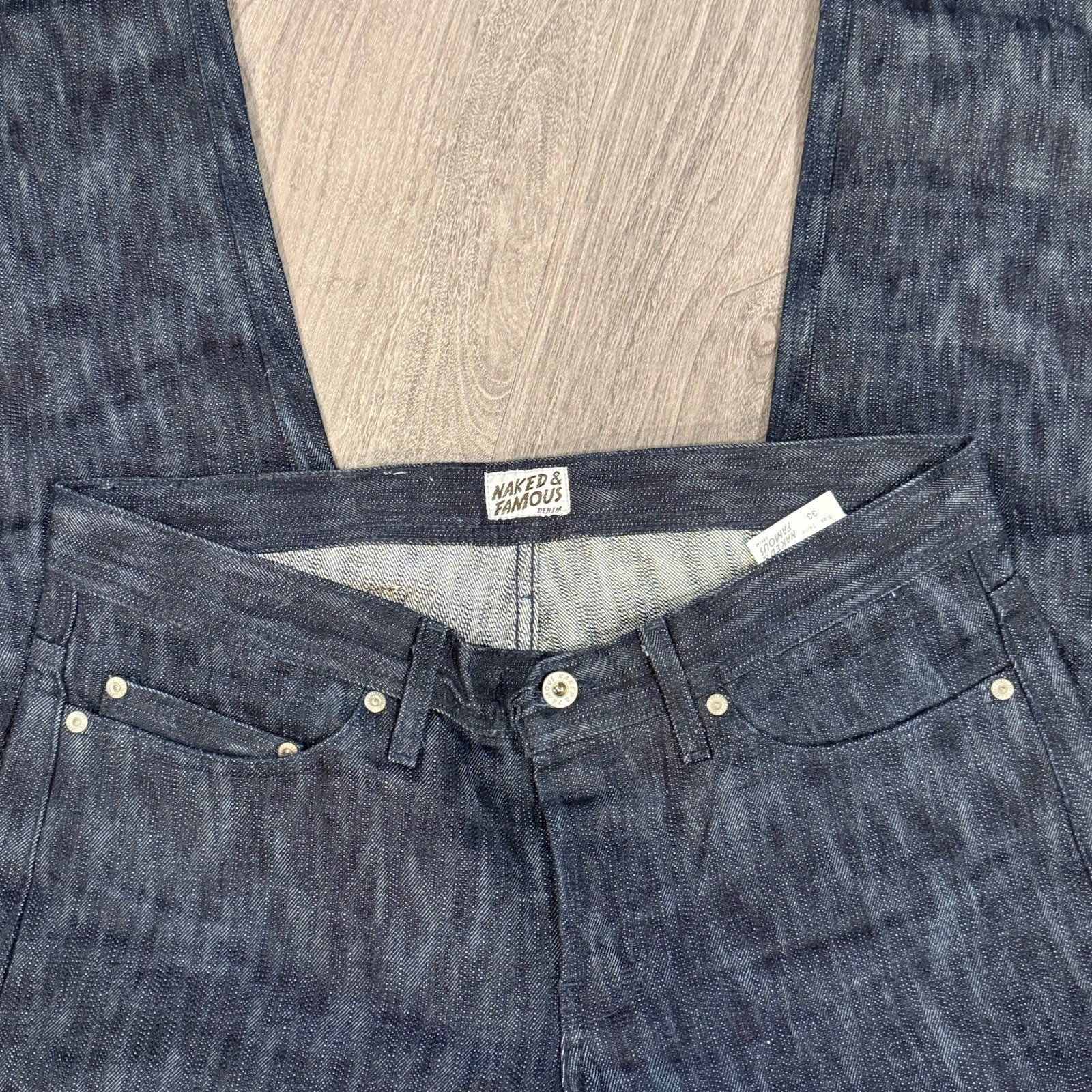 Naked & Famous Selvedge Denim Weird Guy 011023 Big Slub Selvedge 33”