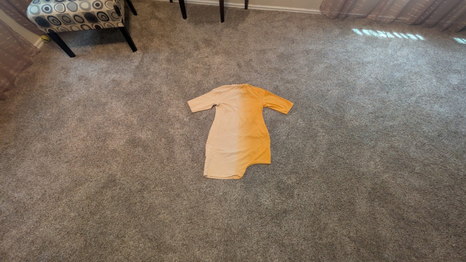 Women’s Kappa Asymmetric Yellow Ombre People In Motion T-Shirt Size XL