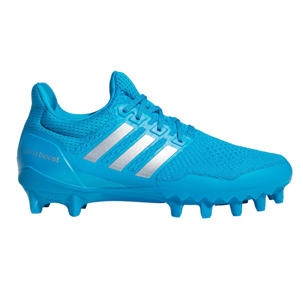 adidas Ultraboost Ultra Boost Football Cleats Mens Blue Sneakers Athletic Shoes