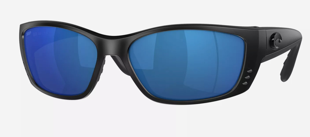 Costa Del Mar FISCH Blackout / Blue Mirror 580P 64mm Polarized Sunglasses