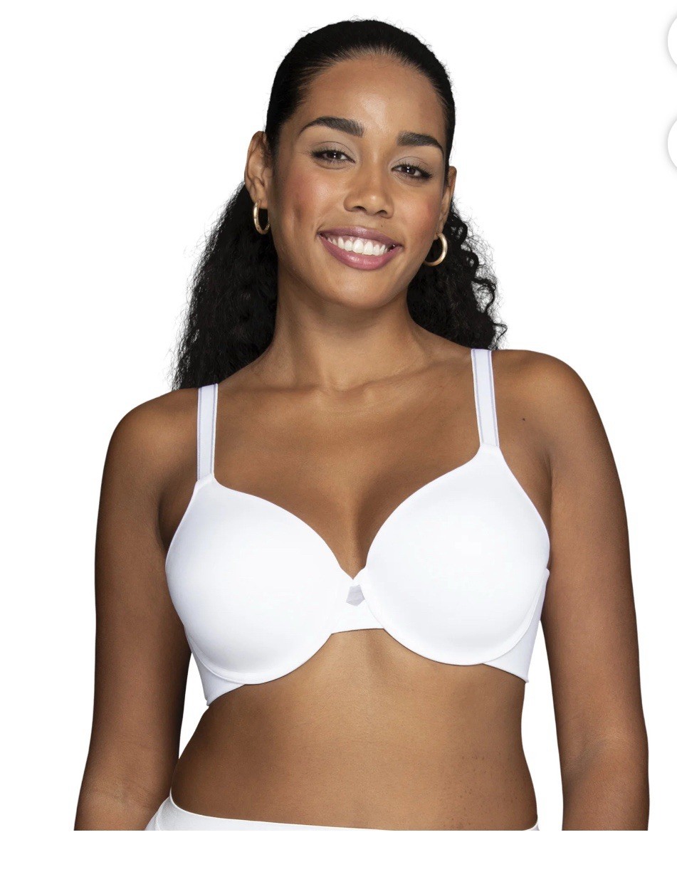 Vanity Fair Radiant Collection Underwire Bra 42DD NWT Back &Side Smoothing White