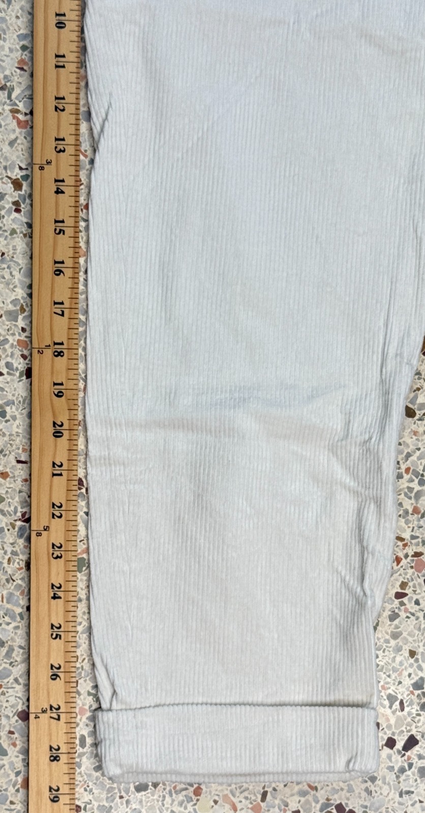 Todd Snyder New York Men’s Drawstring White Corduroy Pants Size Tall Medium