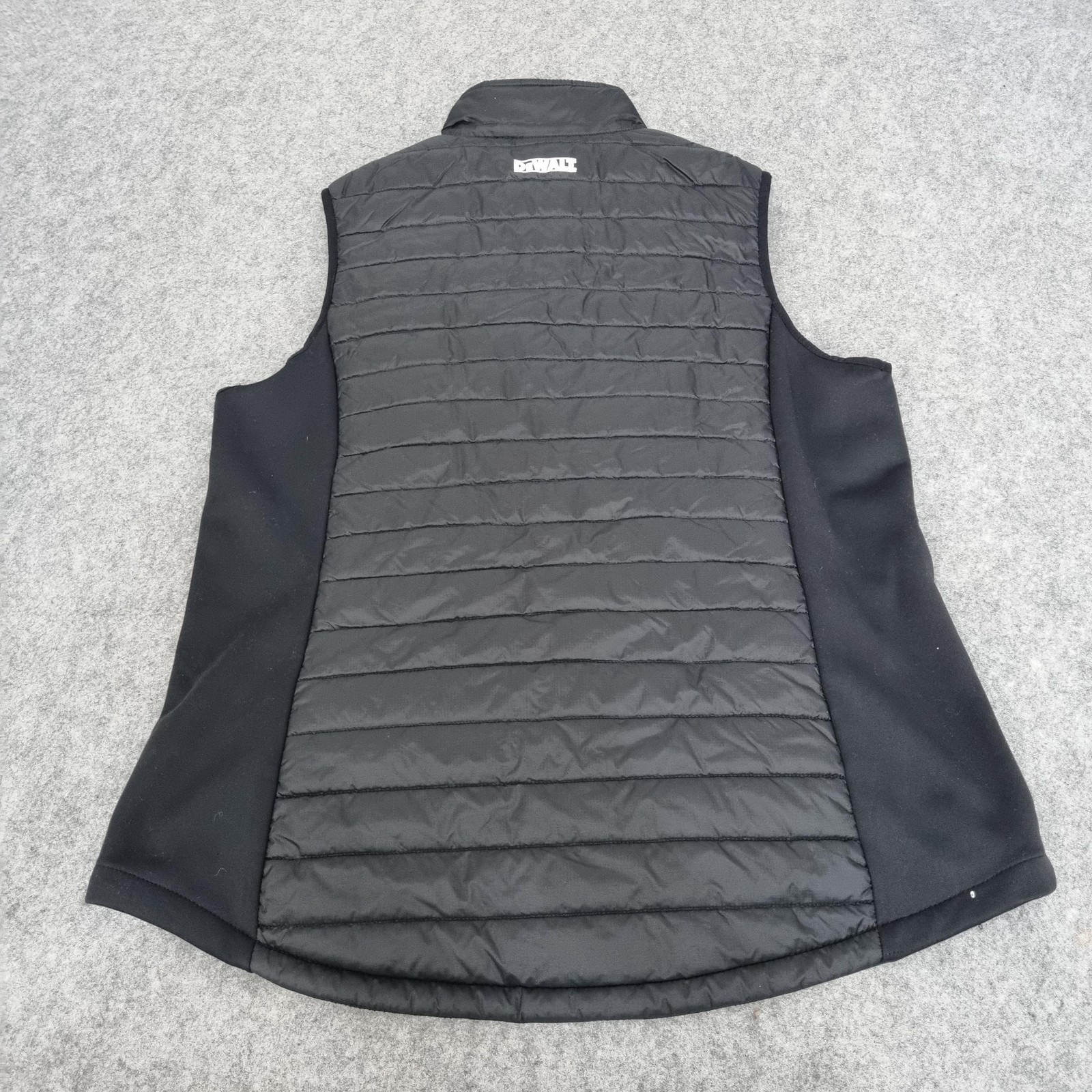 DeWalt Gilet Mens Large Black Force Quilted Hybrid Work Bodywarmer Vest