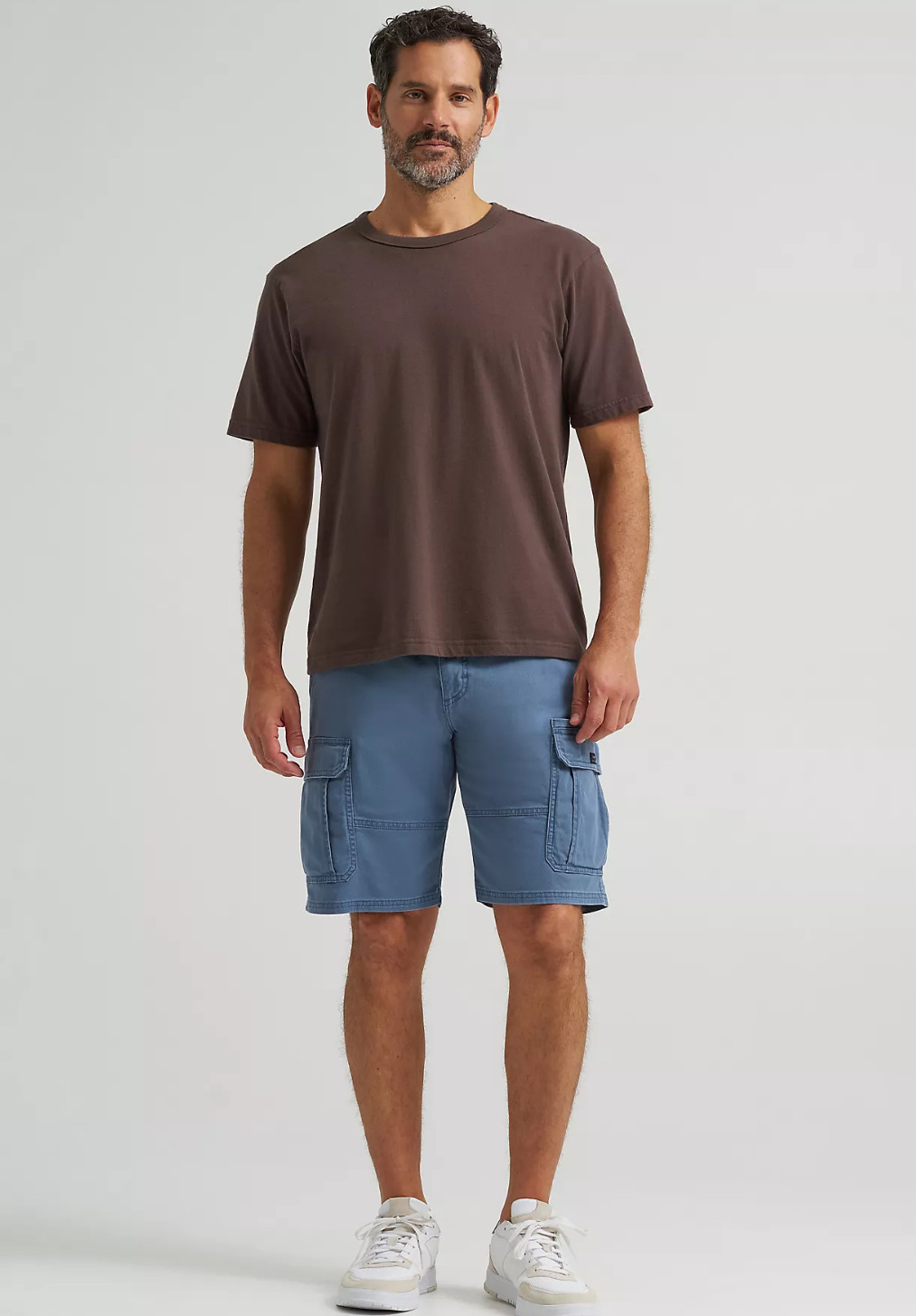 Mens Wrangler Cargo Shorts w Stretch Above Knee Relaxed Fit Blue Green Khaki Tan