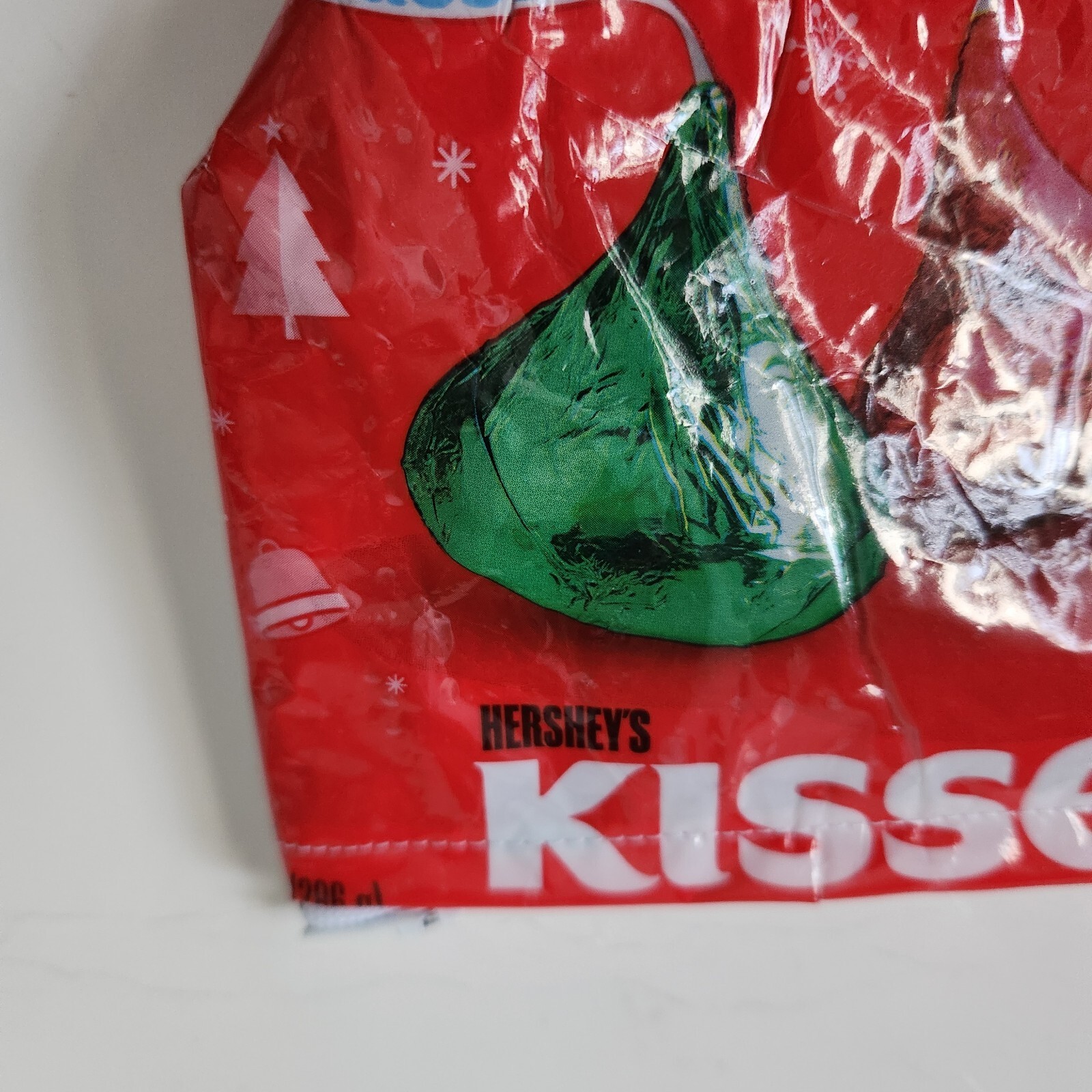 Recycled Hershey Kisses Milk Chocolate Homemade Bag ( Christmas) New