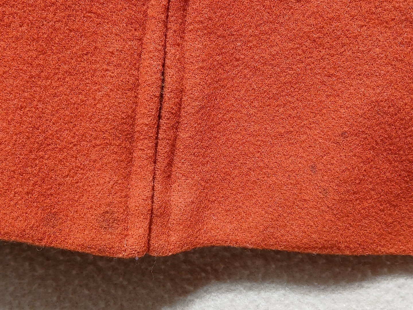 Norton McNaughton Jacket Size 12 Wool/Cashmere Full Zip Burnt Orange Soft A-Line