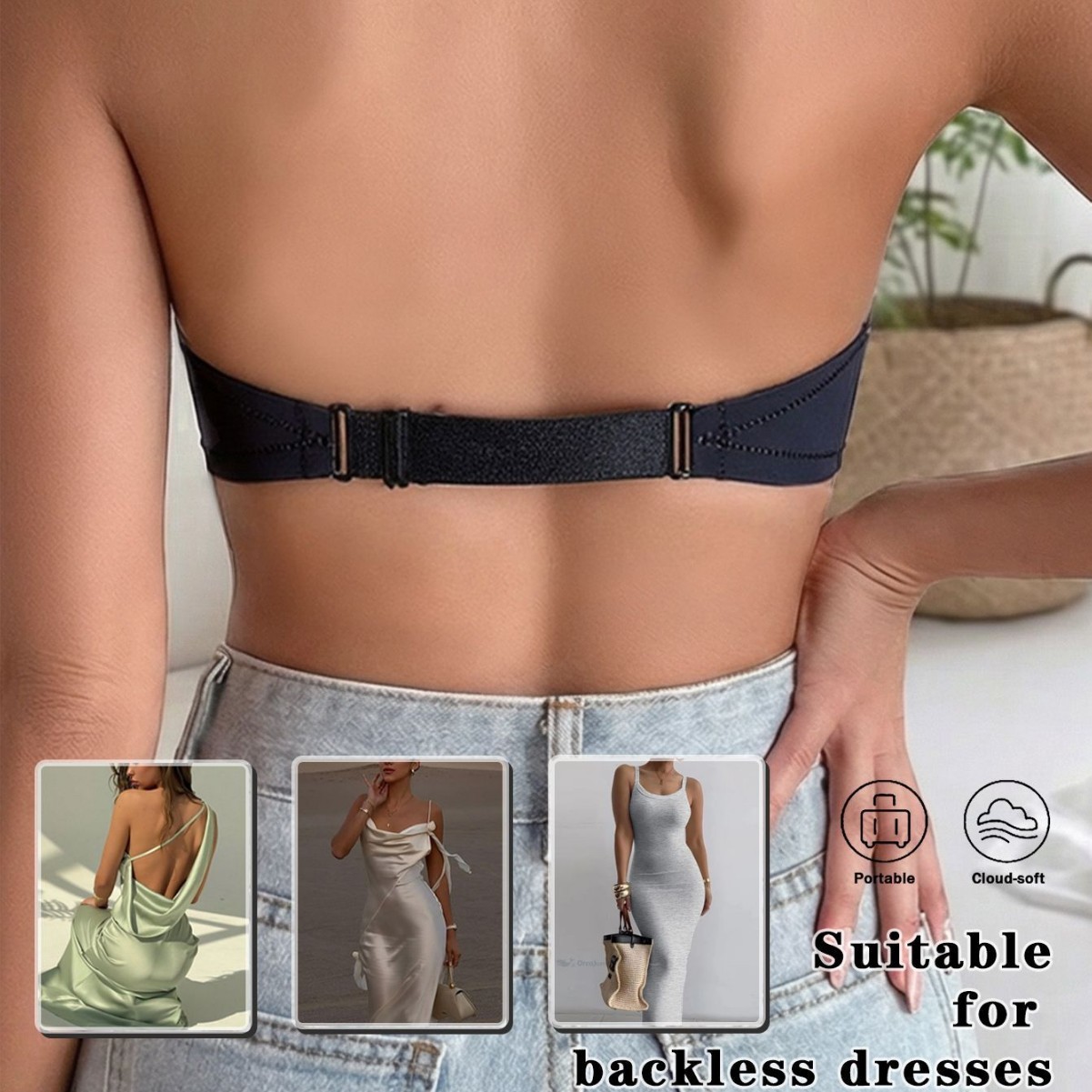 Women’s Underwire Contour Multiway Full Coverage Strapless Bra Plus Size