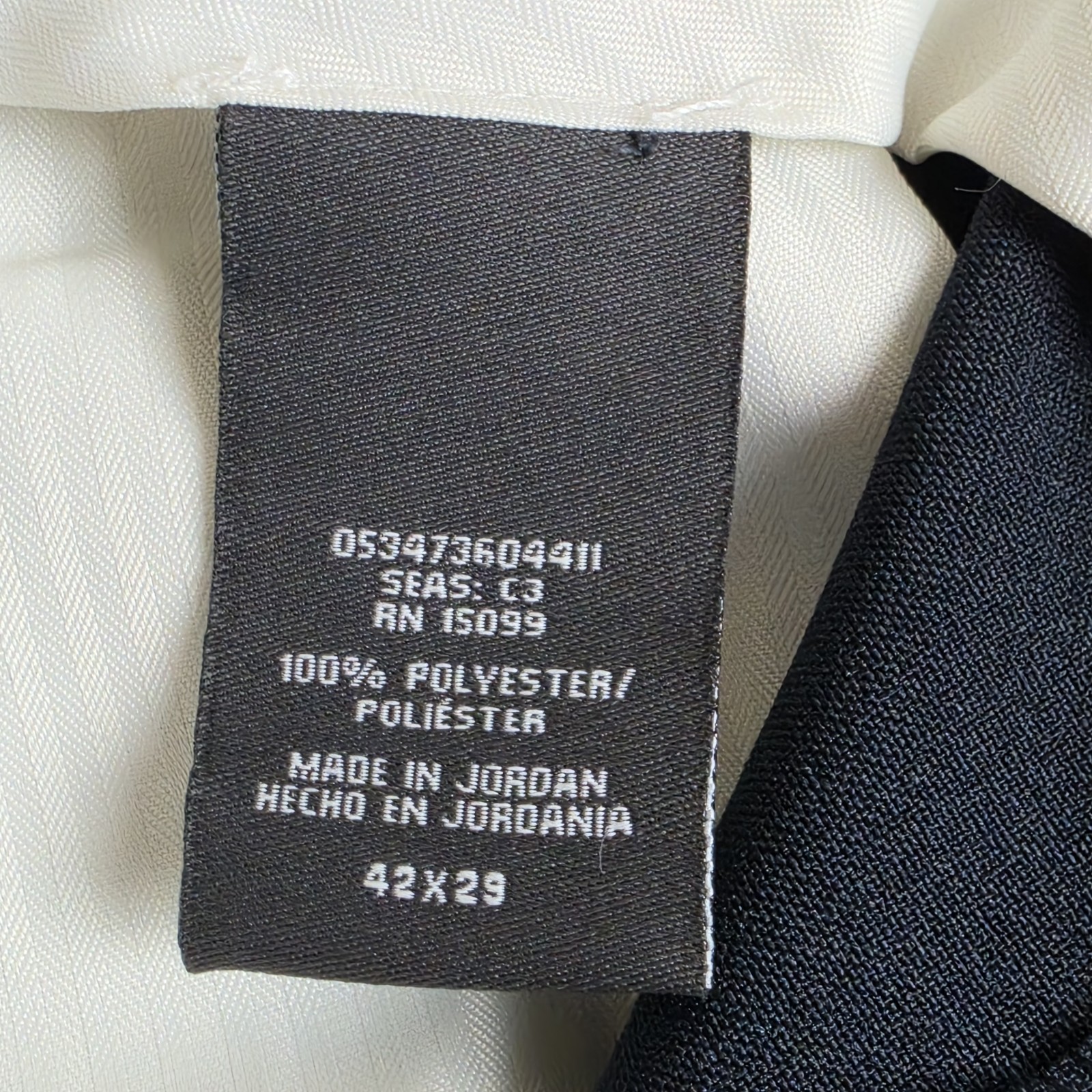 David Taylor Collection Flexslax II Pants Men 42×29 Navy Blue Dress Polyester