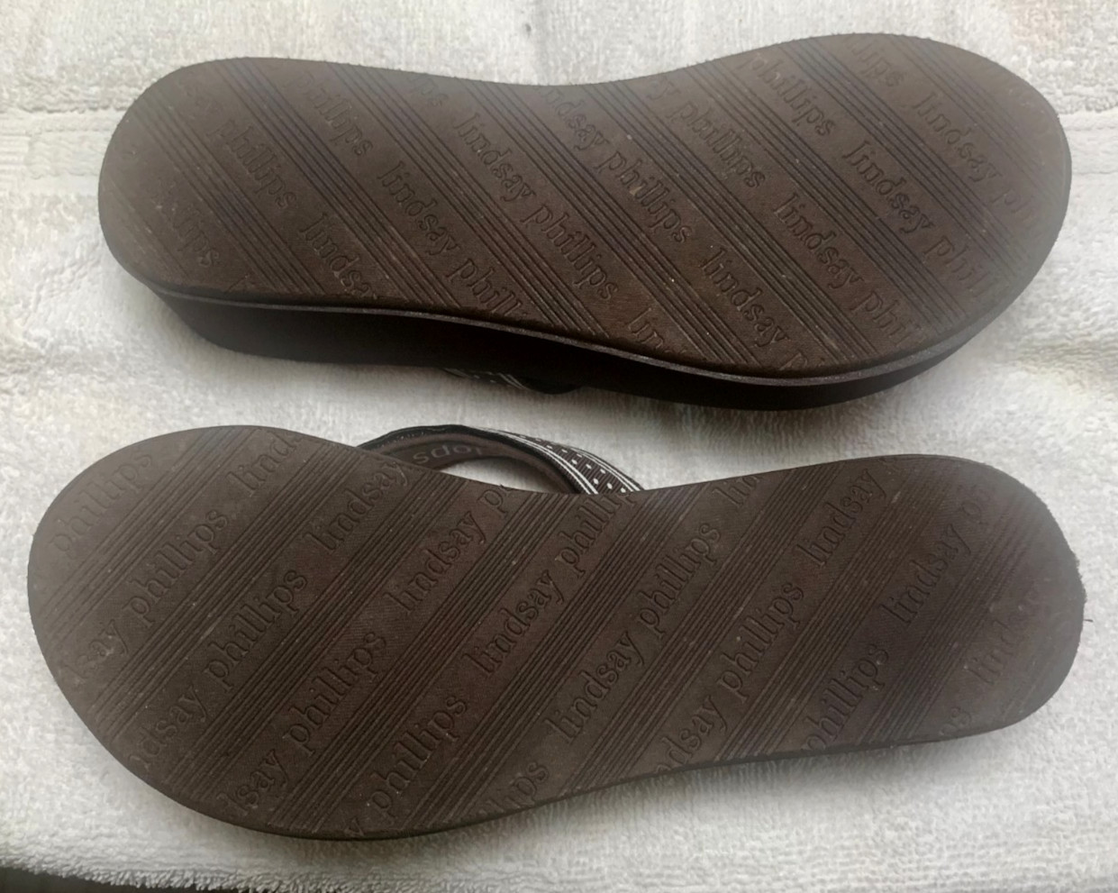 Lindsay Phillips Switchflops Flip Flop Brown ,White Polka Dot/ Taylor/ UK 3 US 6