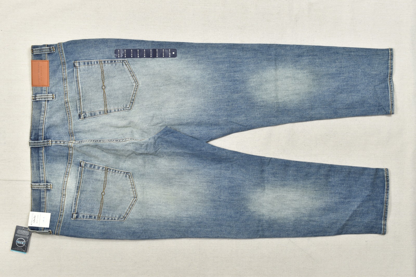 NEW Lucky Brand 411 Athletic Taper Men’s Hana 37.5 42×30 Stretch Blue Denim Jean