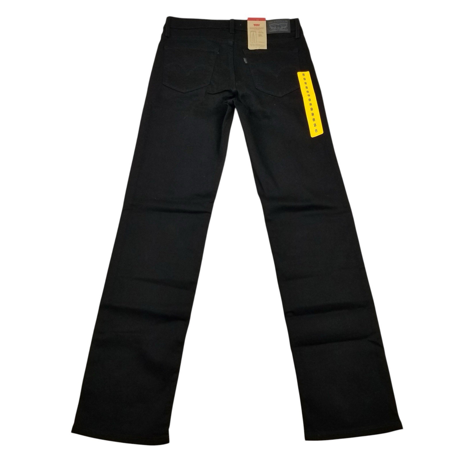 Levis 314 Shaping Straight Black Wash Jeans Womens 29 x 32 New