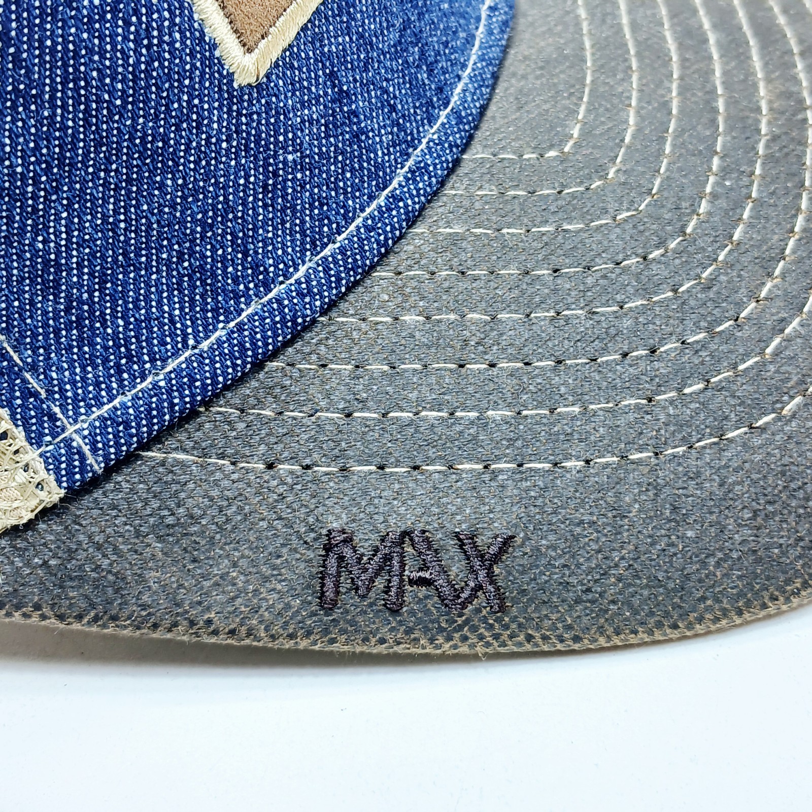 Field and Stream SUPPLY SHOP LOGO Leather BACK MESH Adjustable Max Truckers Hat