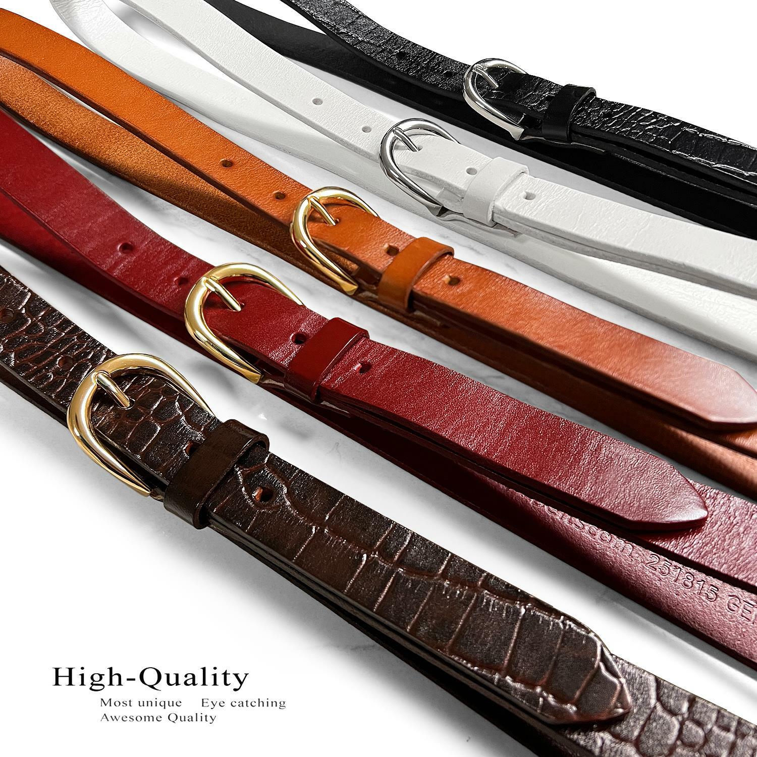 Women’s Dress Belts 100% One Piece Full Grain Genuine Leather Casual Belt