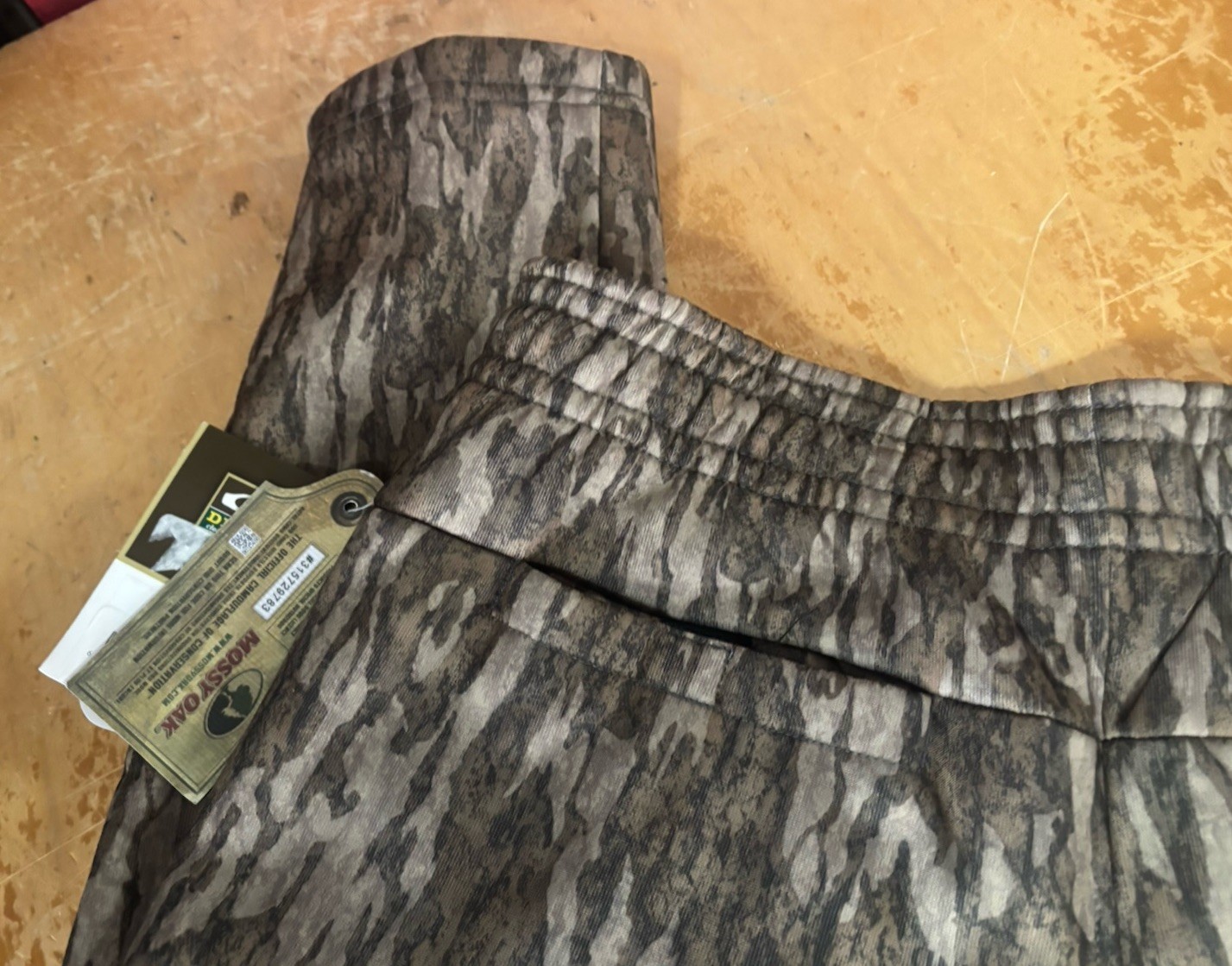 new $80 DRAKE MST Mossy Oak Bottomland Under-wader Jogger Pants Mens S 28-30