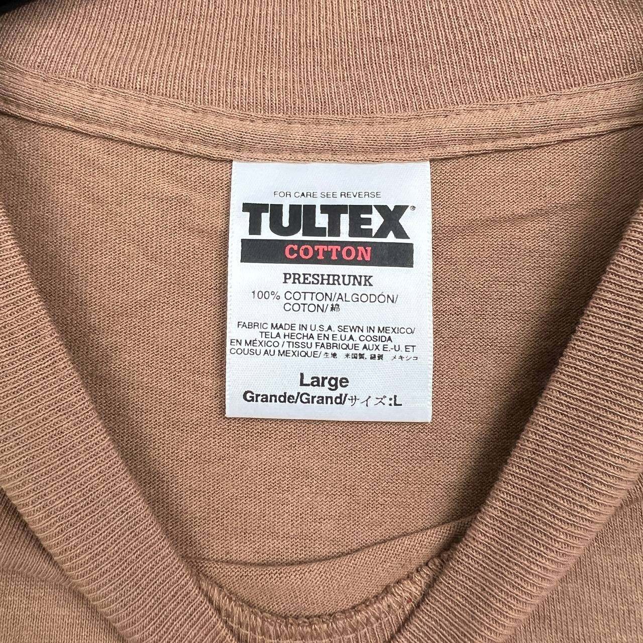 Vintage Flysurf Shirt Men Large Brown Tultex Short Sleeve Crew Neck L Cotton