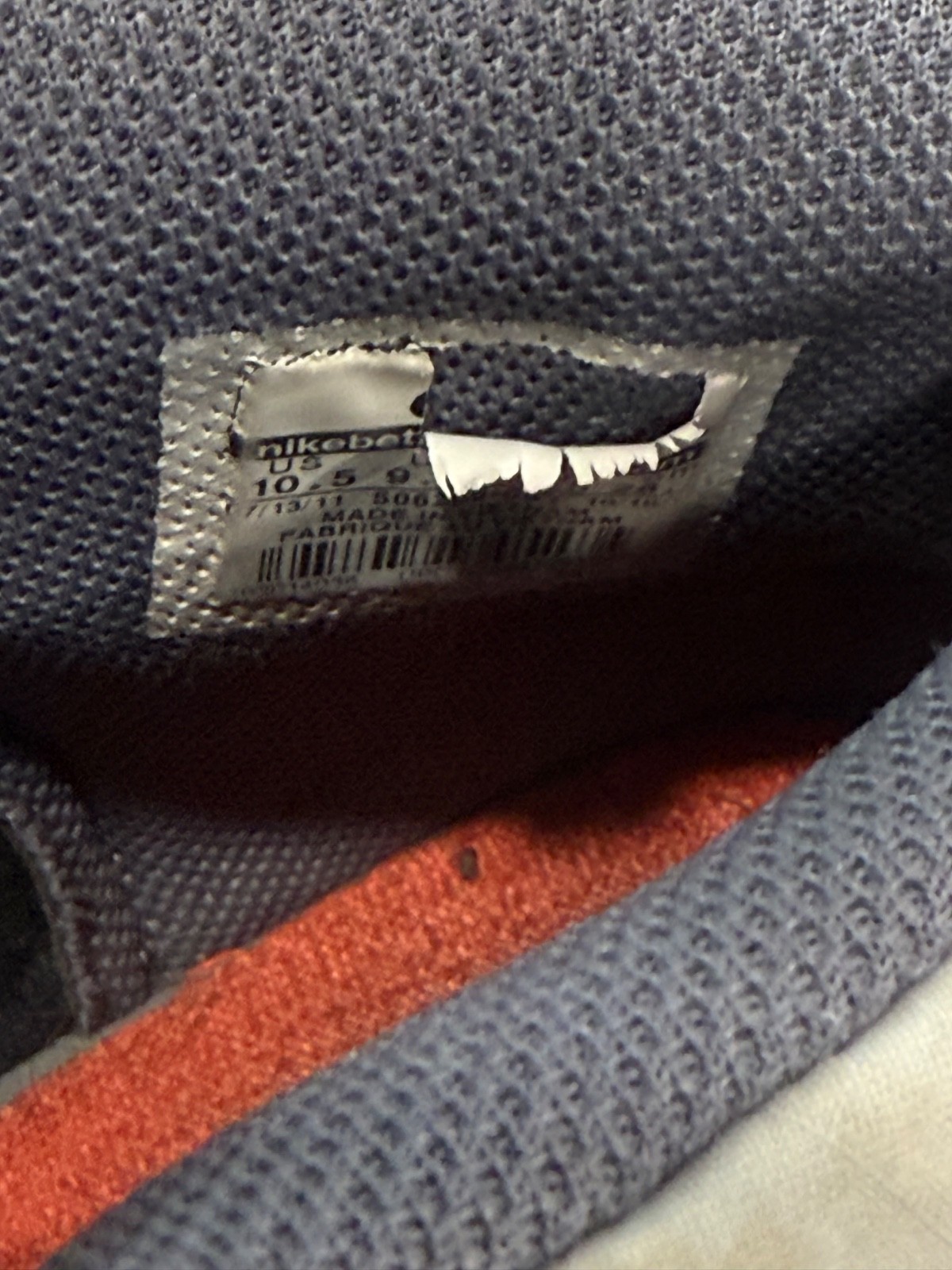 RARE Nike DUNK HIGH 6.0 PREM “DARK GREY / MAX ORANGE” MENS SZ 10.5 506266-001