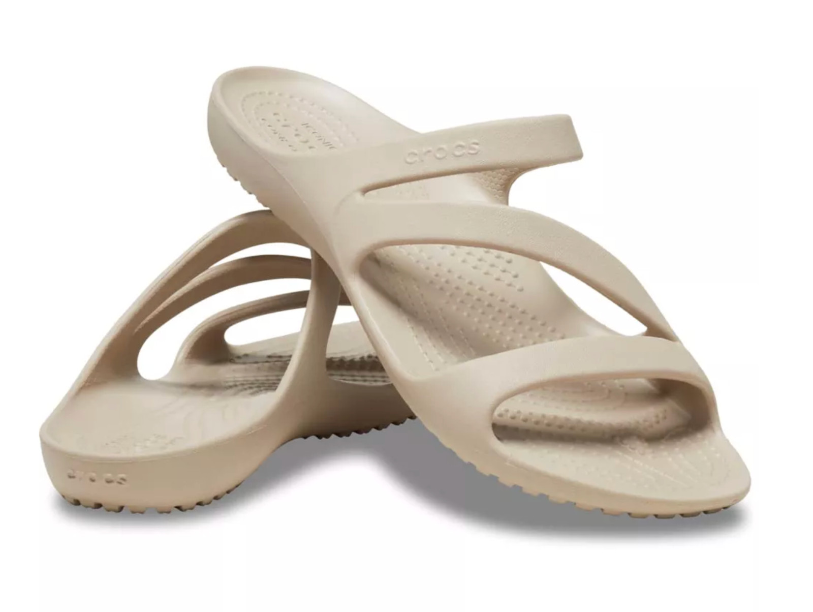 Crocs Women Cobblestone (Tan) Kadee II Slide Sandals US 7, 8, 9 NWT