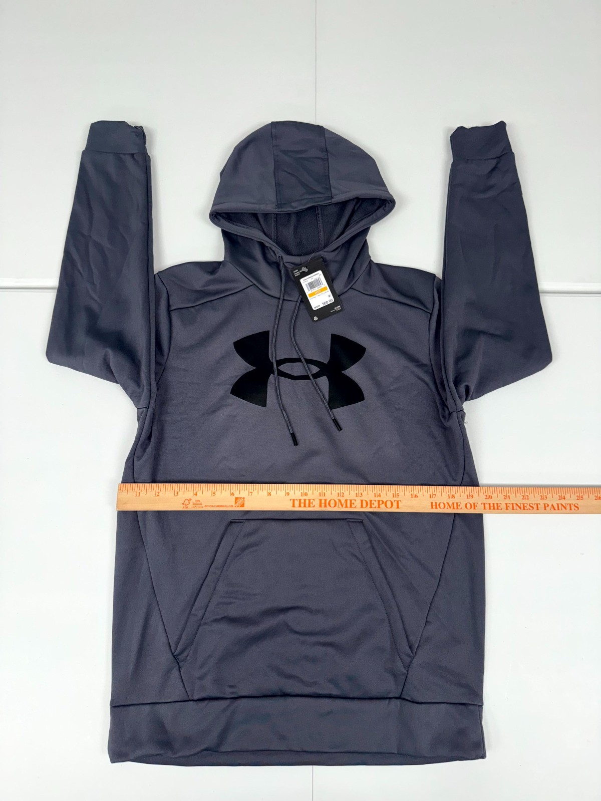 Under Armour Fleece Big Logo Hoodie Mens Gray 1379743 Pick Size NWT $60