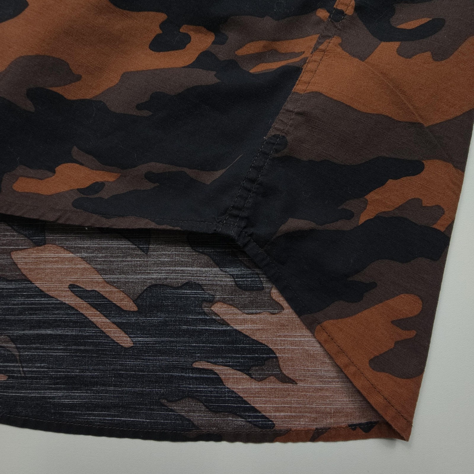 Levis Mens Shirt Large Brown Black Camo Casual Workwear Hide Hunt Outdoors Camp