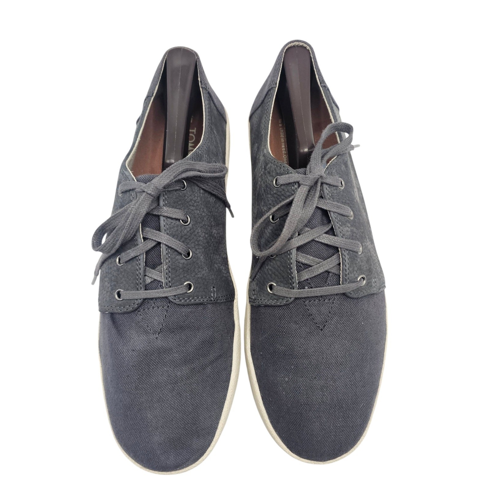 TOMS Men’s Payton Forged Iron Nubuck/Hemp Oxford Sneakers Size 10.5
