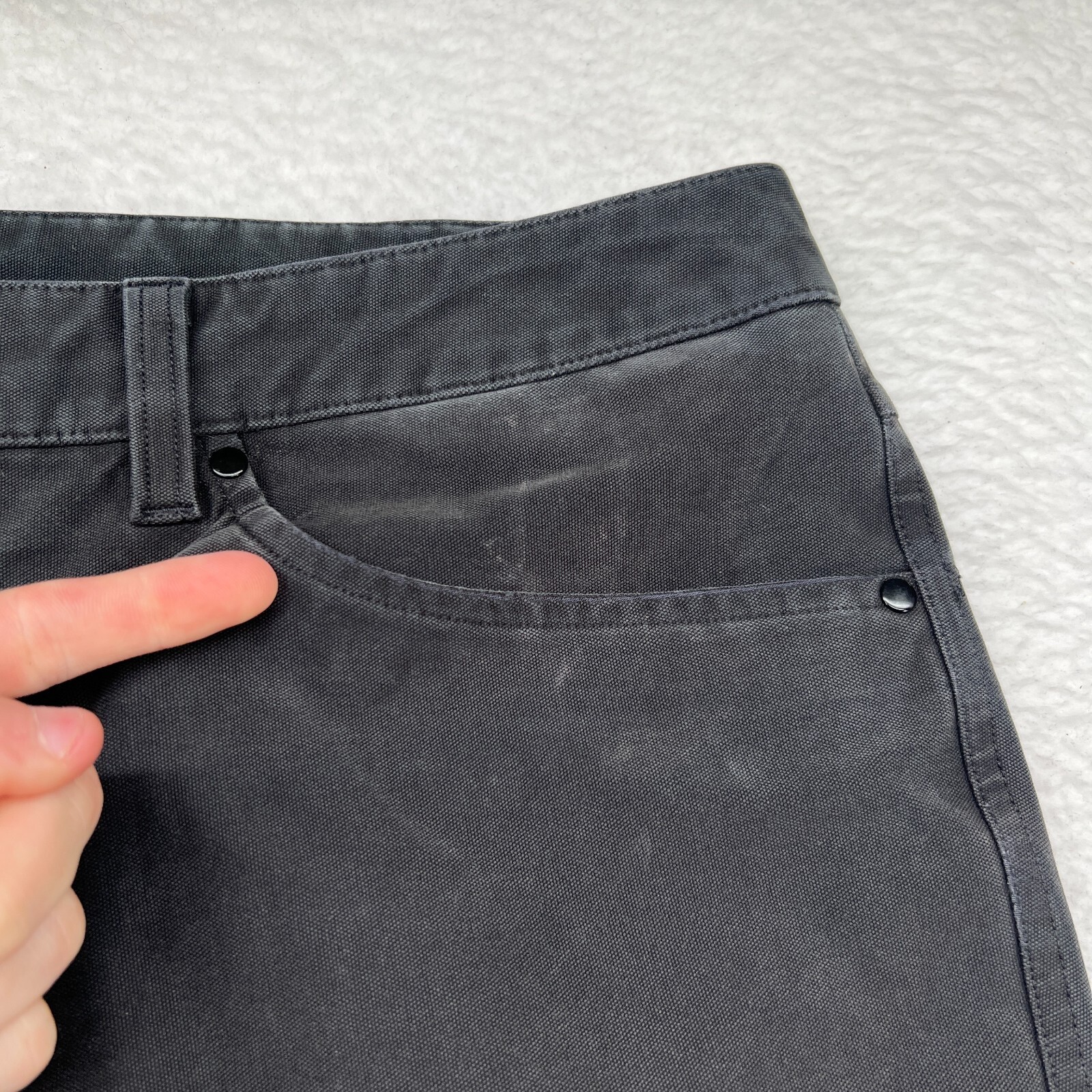 Lululemon ABC Pant Slim Utilitech Abrasion Resistant M5ABOS Black Size 34 X 30.5