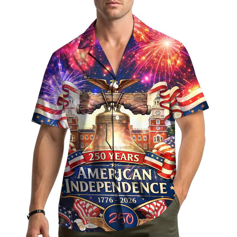 Happy Fourth of July Hawaiian Shirt