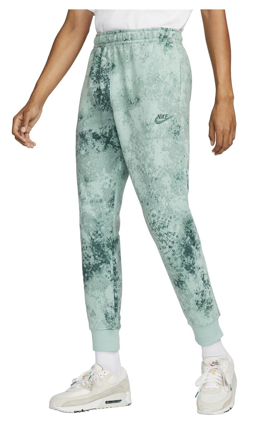 Nike Sportswear Club Fleece Joggers DZ3066-386 Enamel Green Tie Dye Men’s 2XL