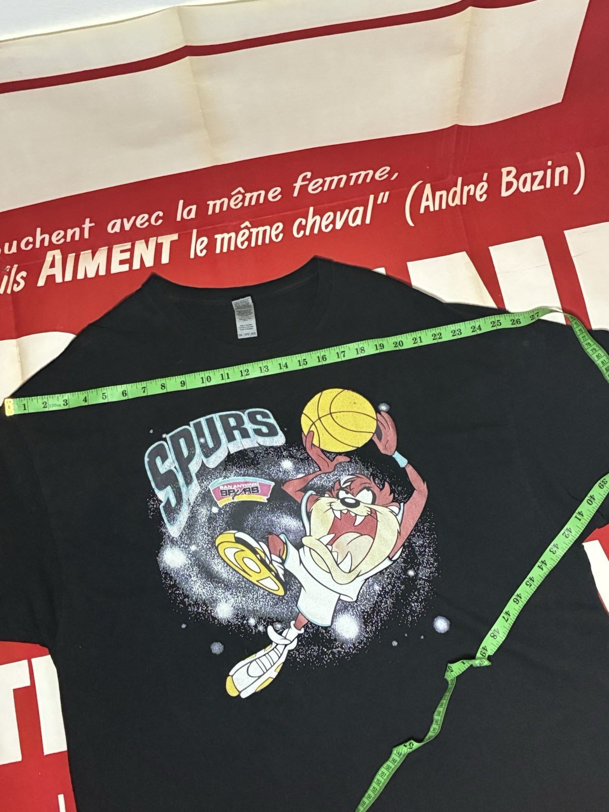 San Antonio Spurs Looney Tunes Taz Vintage Tee