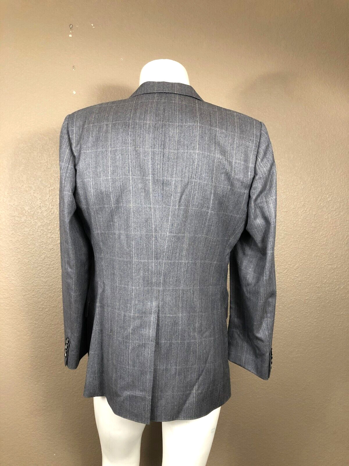 Alexandre London Collection Custom Tailored Plaid Wool Jacket Blazer Britain 40
