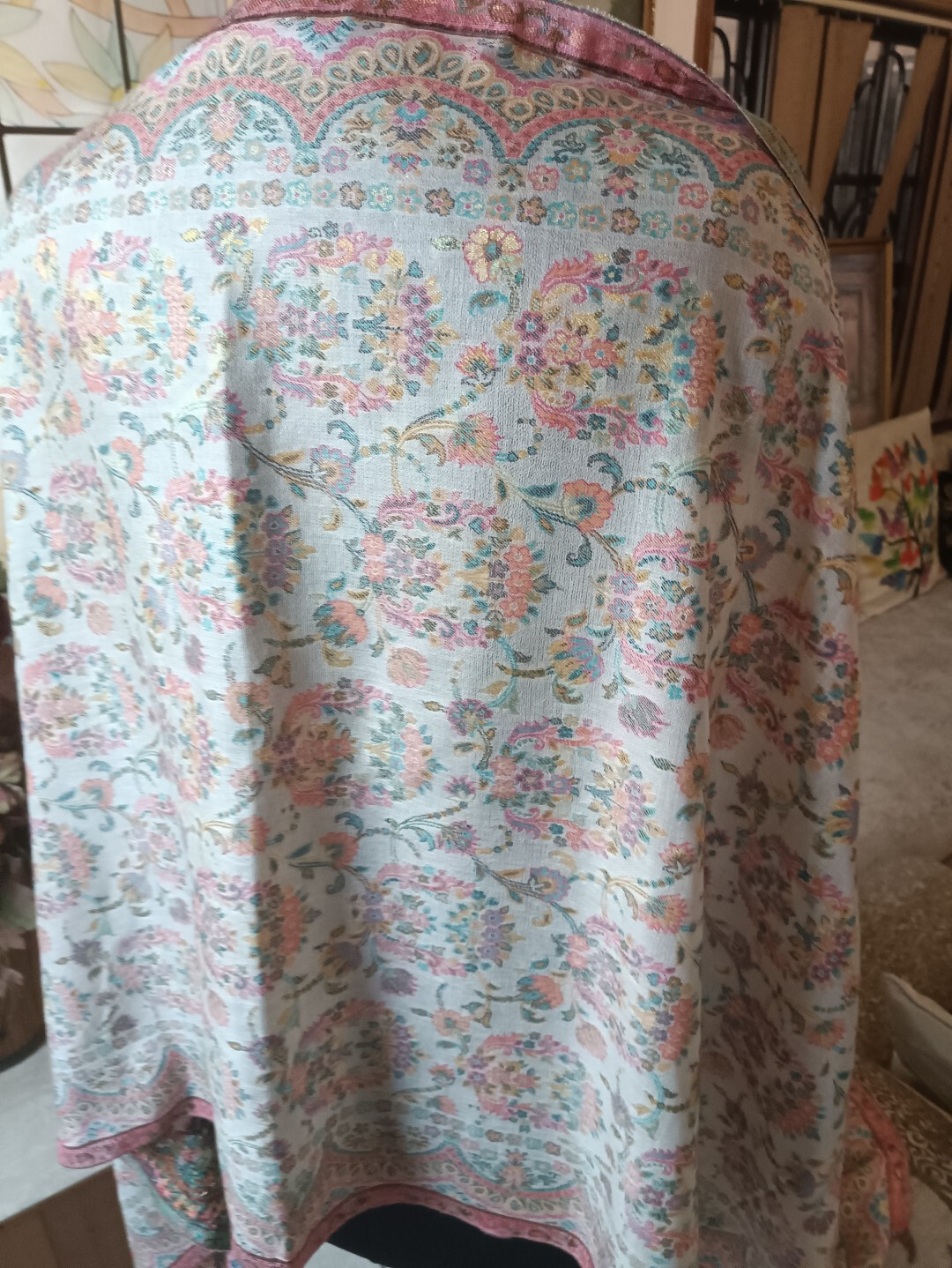 100% Silk Zari PASHMINA JAMAWAR Kani JAMAVAR SHAWL DESIGNER ~12 DESIGN CHOICE