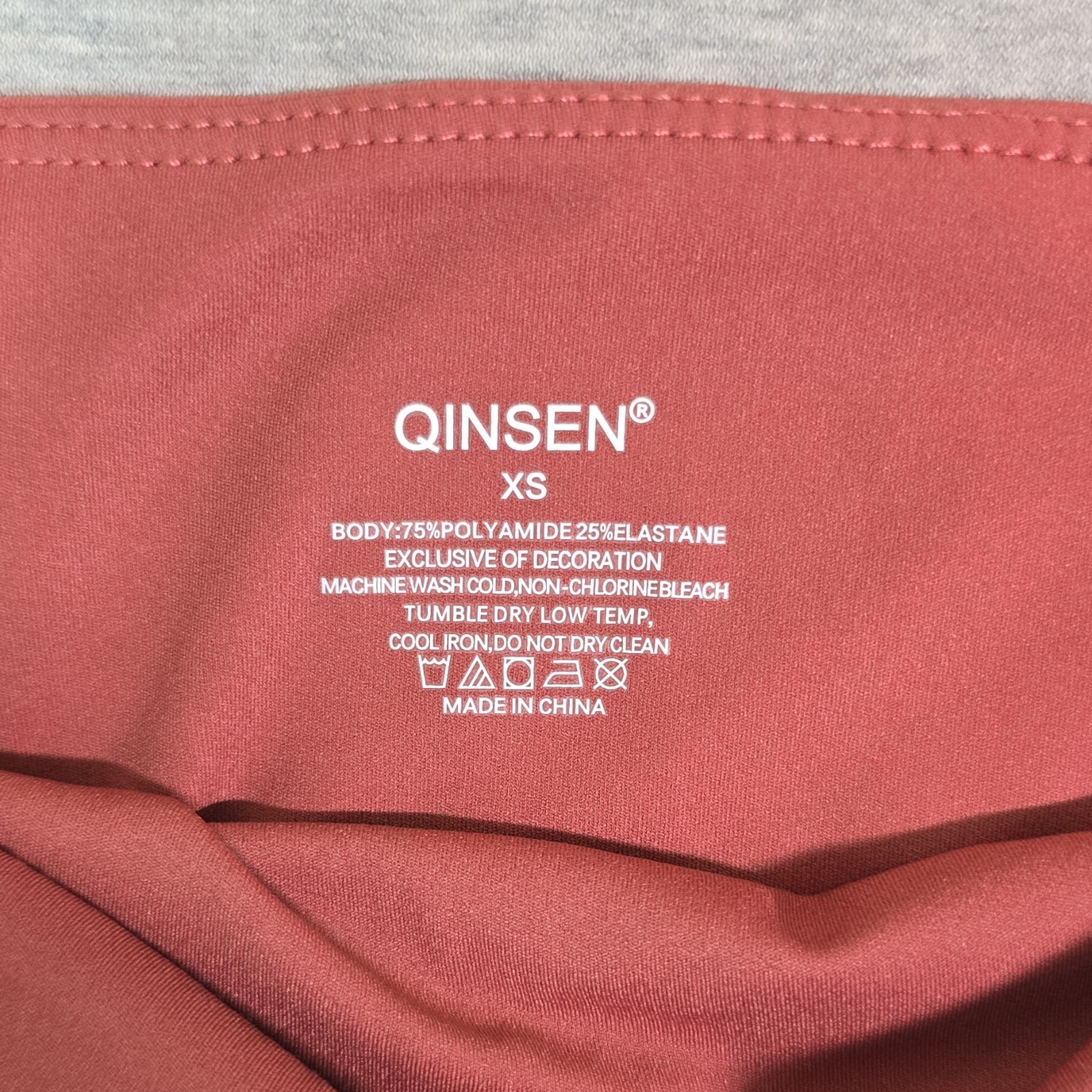 Qinsen Double Lined Women’s Soft Basic Tank w Adjustable Straps – XS Terracotta