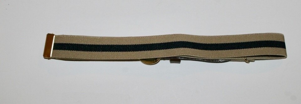 School Uniform Kids Belt Khaki Beige Navy Blue Striped Adjustable 22in to 33in