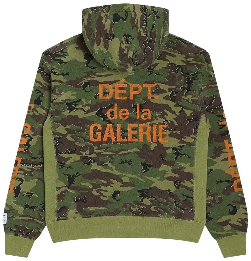 Gallery Dept Green Camo Hoodie New With Tags Authentic Sizes S-XL