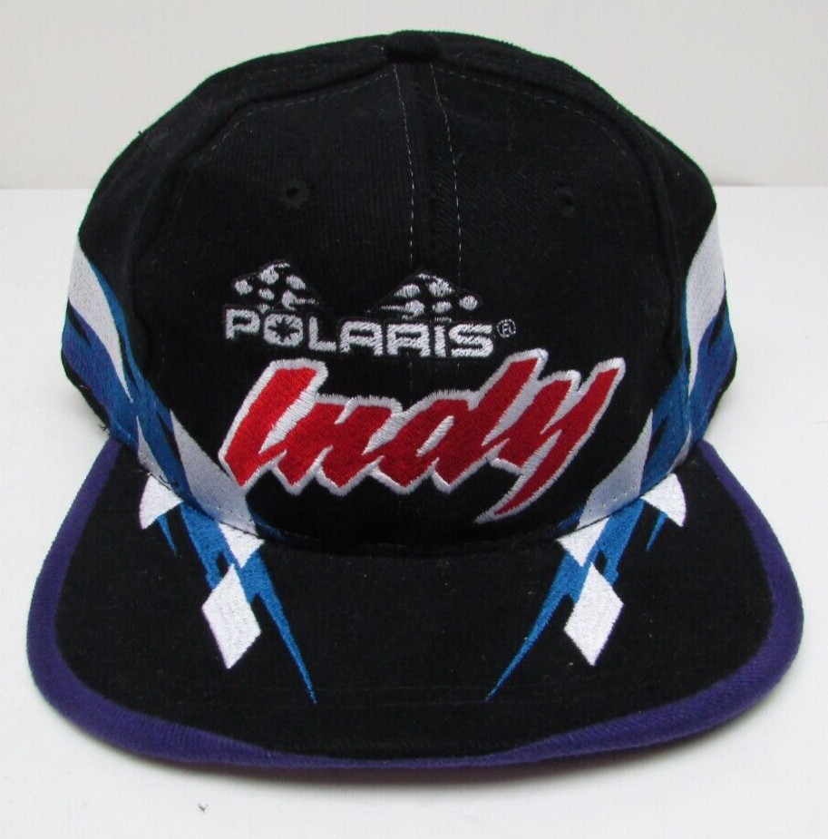 Vintage POLARIS® INDY Snapback Baseball Cap Hat One Size Made in Hong Kong