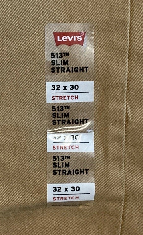 Levi’s 513 Slim Straight Brown Stretch Jeans Men’s Size 32×30