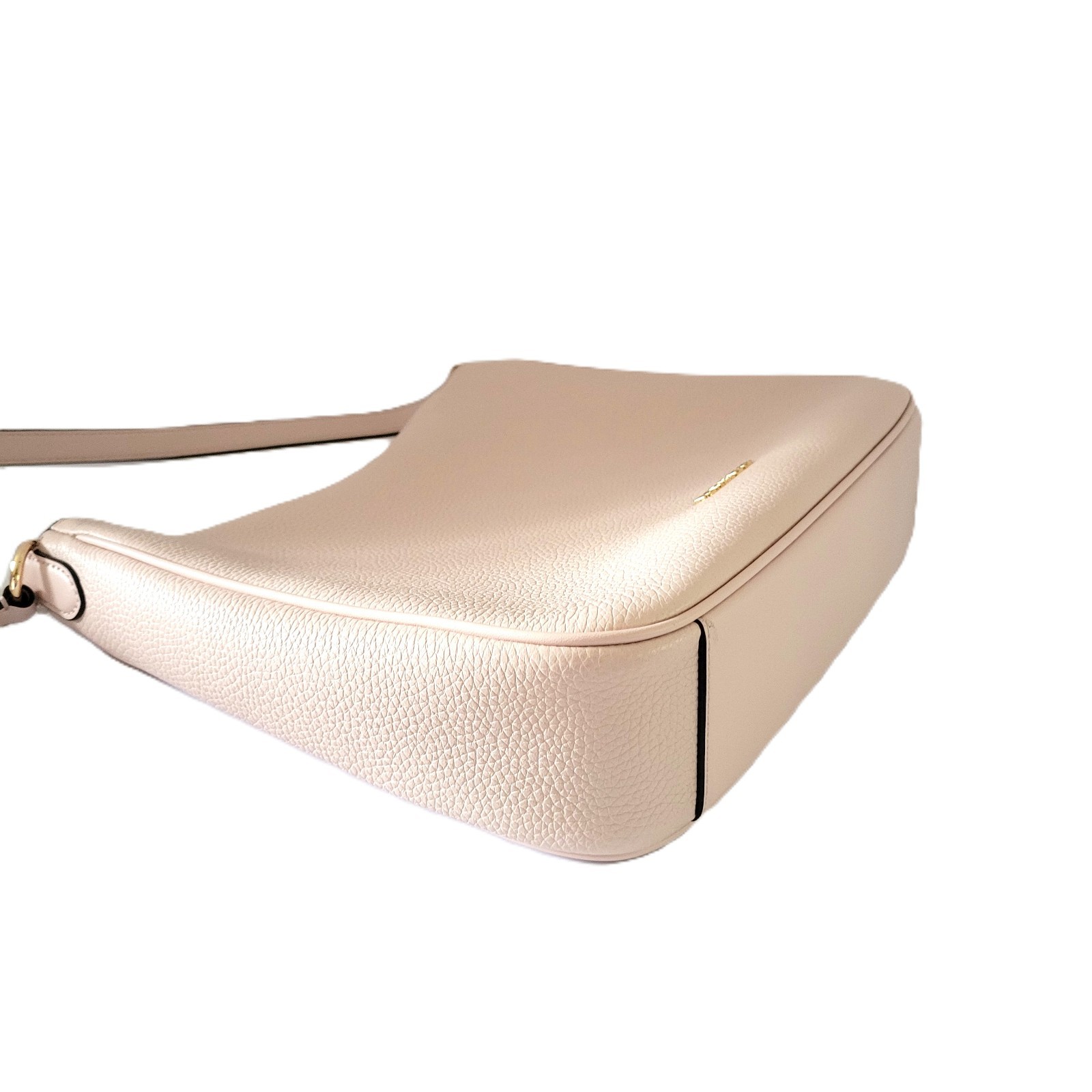 Michael Kors Nayla Medium Messenger Crossbody Handbag Powder Blush Leather