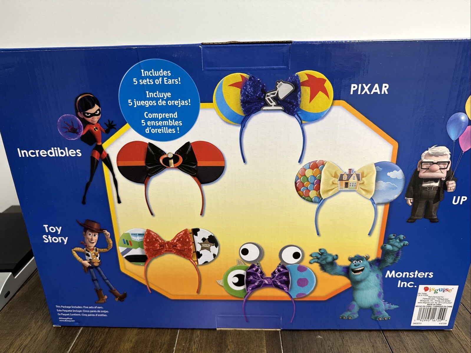 Disguise Disney Ear Set, 5 pcs. Pixar