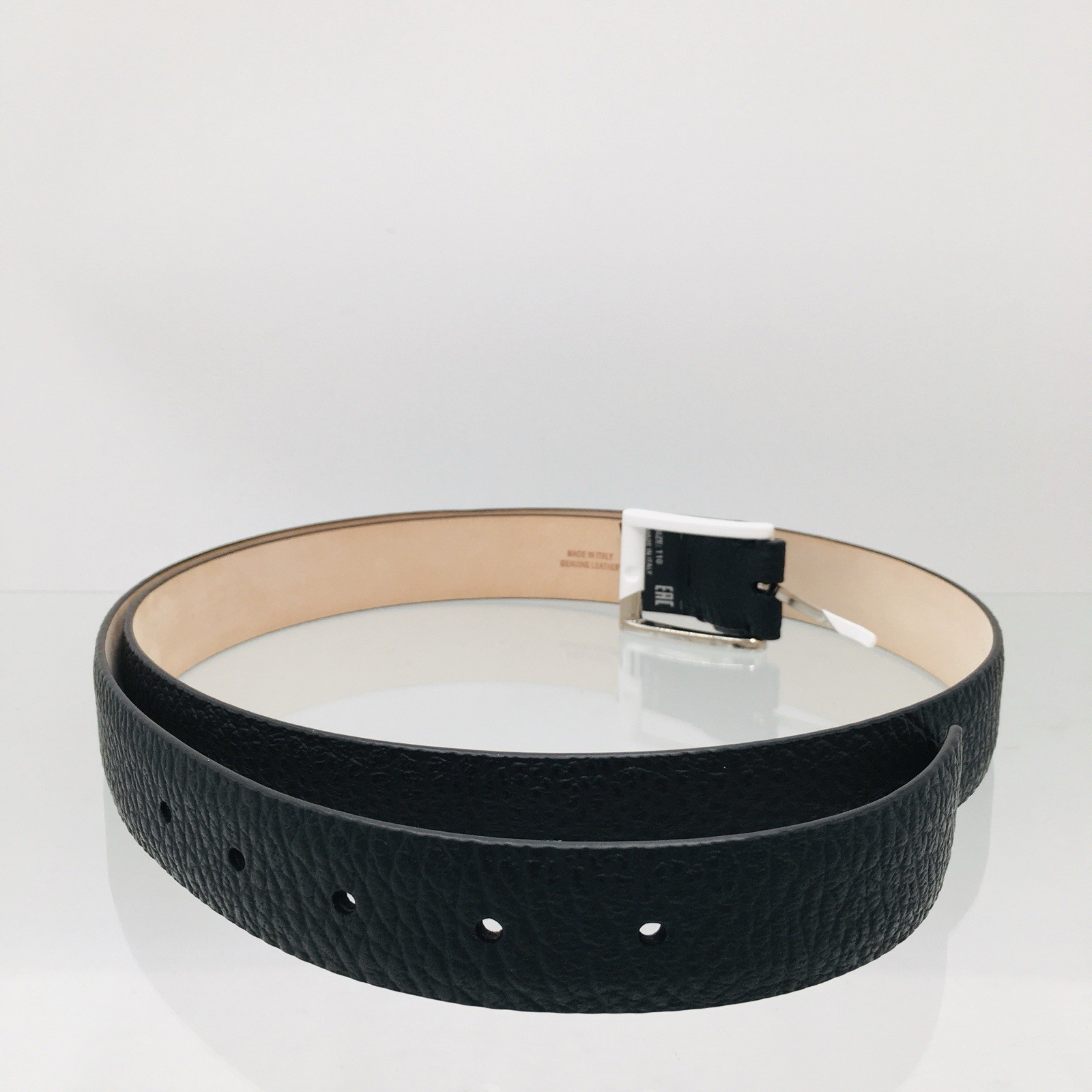 Maison Margiela SA1TP0005 P5872 T8013 Black Leather Belt