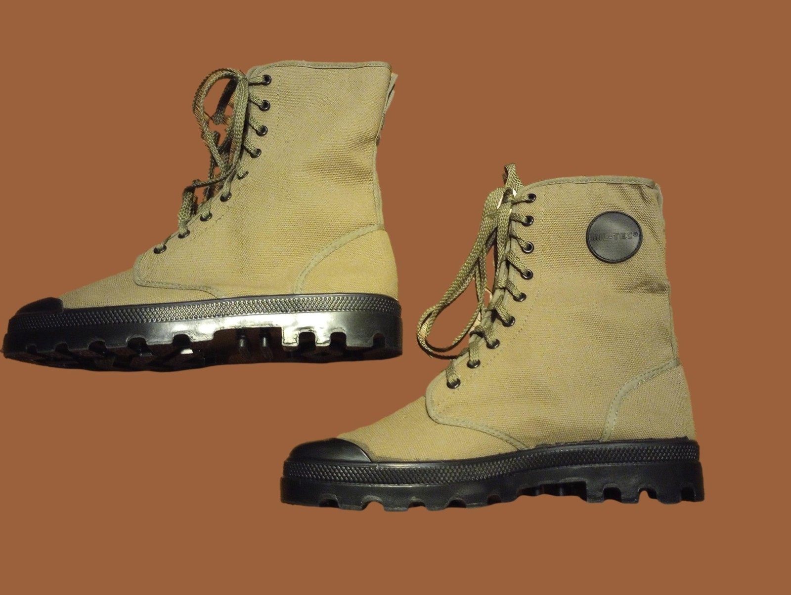 FRENCH STYLE JUNGLE COMBAT BOOT CANVAS COMMANDO SIZE 13