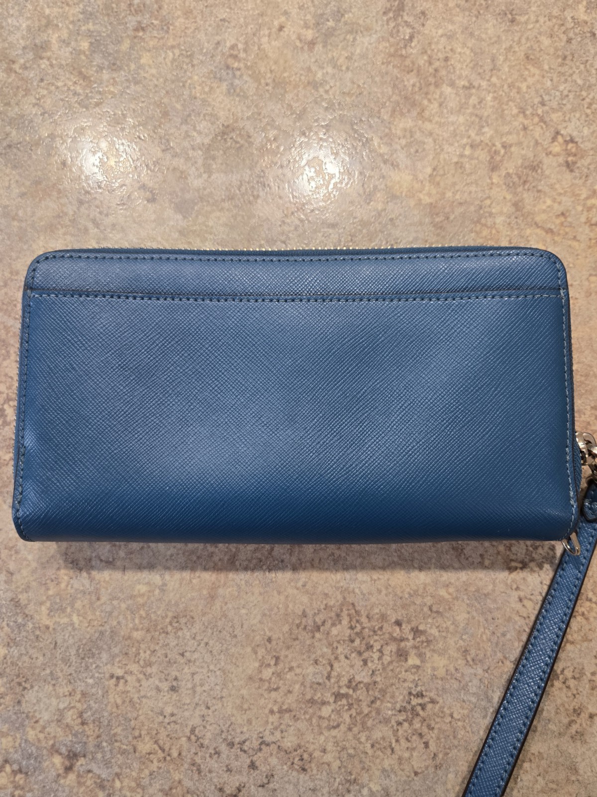 Kate Spade Staci Large Continental Wallet Dark Peacock Saffiano Leather Read EUC