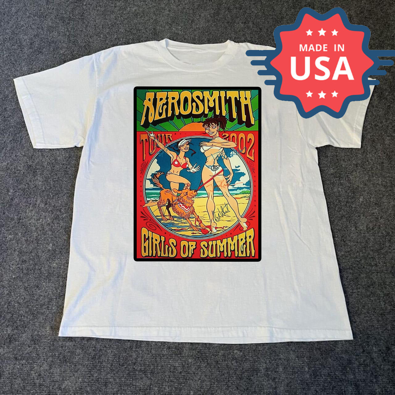 VTG Aerosmith band Girls Of Summer Shirt Unisex Concert S to 5XL CR432
