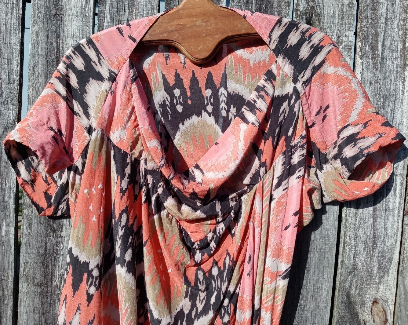 All Saints Spitafields Ikat Audrina Silk Dress Western Tribal