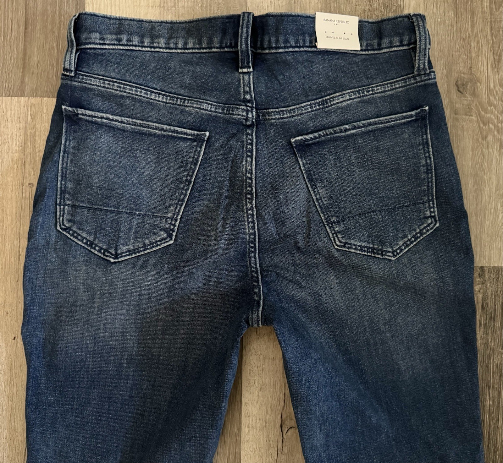 Banana Republic Premium Slim Fit Jeans Men Size 34 X 36 Travel Blue Wash Stretch