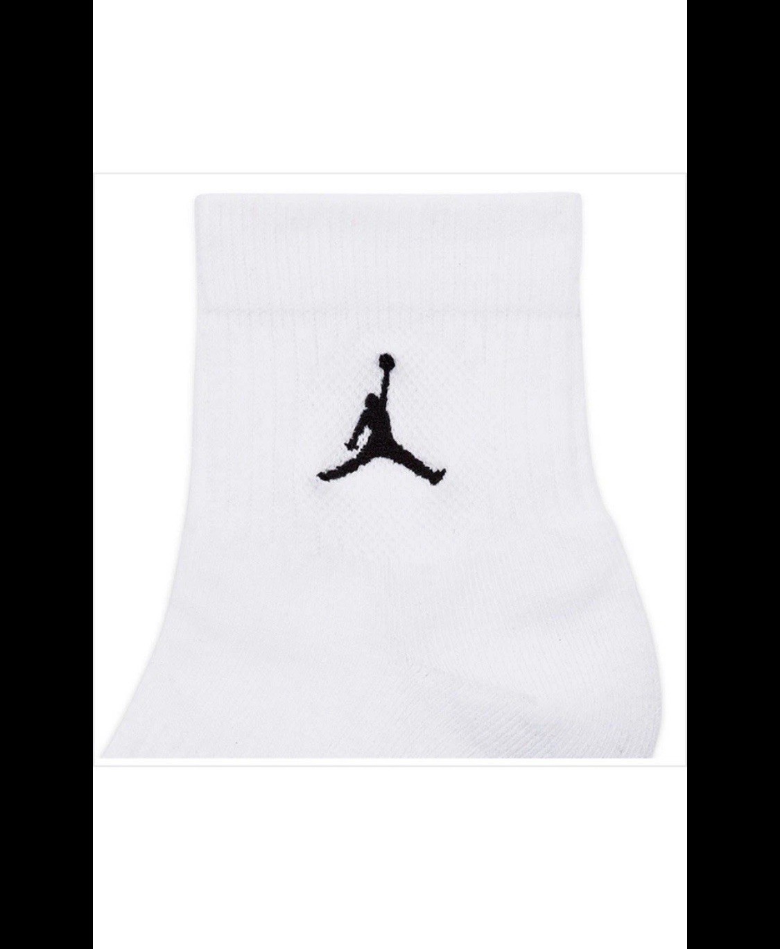 Jordan 3-Pairs Dri-Fit Everyday Cushion Ankle Socks L White/BLack/gray X9655-902