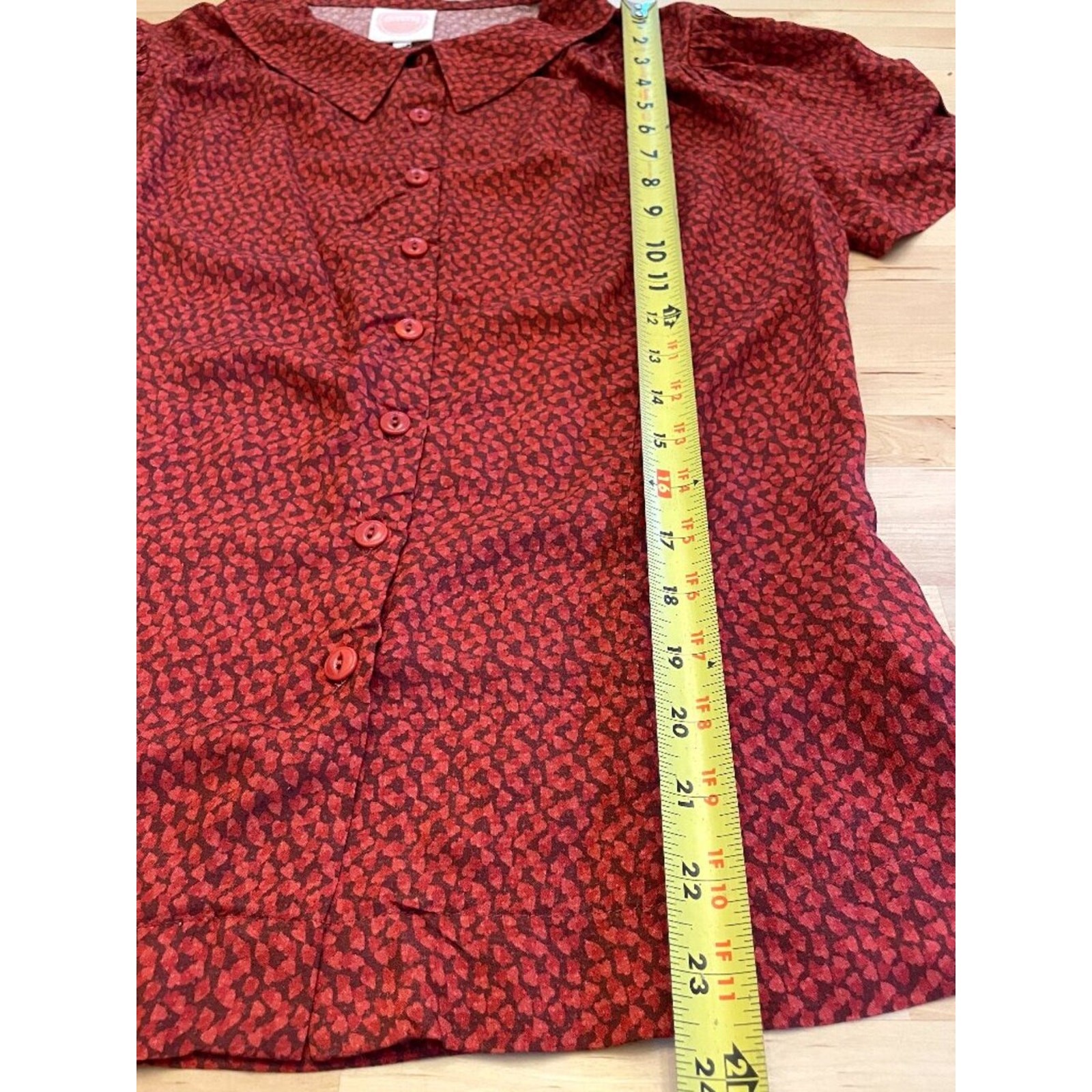 Emmy Design Sweden That Same Old Favorite Blouse Red Print 1930s Retro Academia