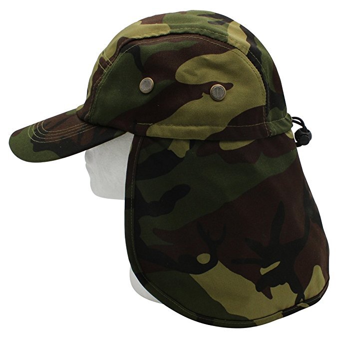 Neck Cover Garden Hat Camping Cap Hunting Hiking Fishing Ear Flap Sun Hat SJP