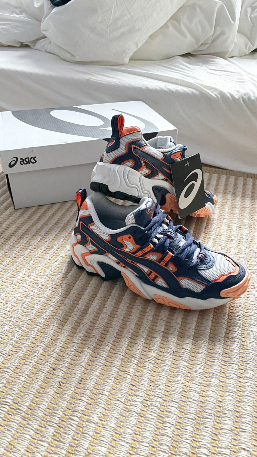Asics Limited Gel-Nandi sneakers, sneaks, shoes, trainers unisex in orange/navy