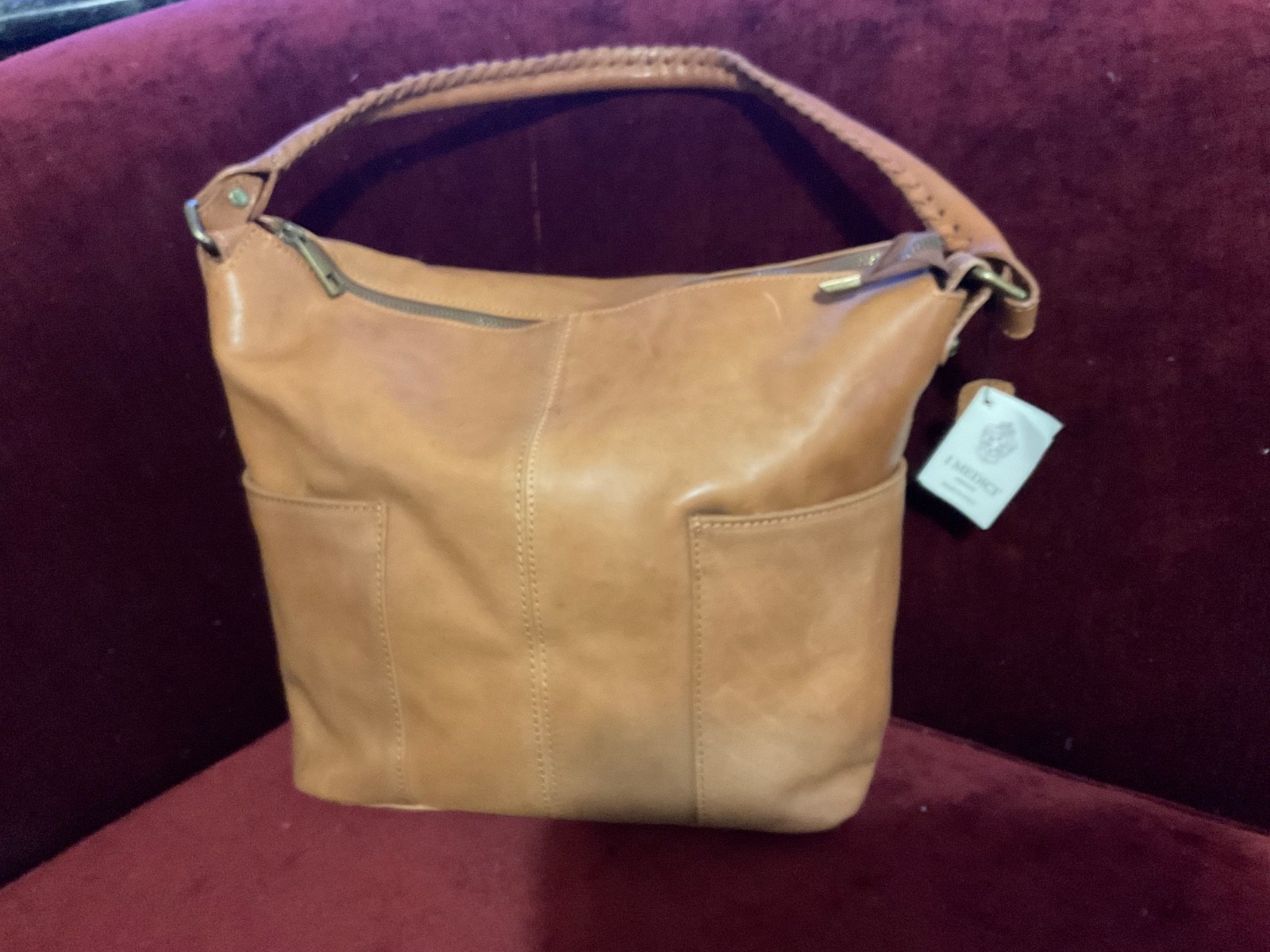 Medici Leather Shoulder Saddle Bag Made In Italy